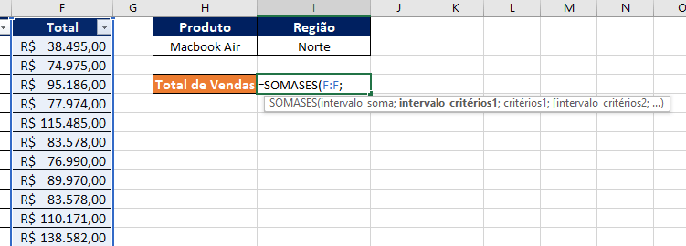 Como usar a função SOMASES no Excel Tutorial Excel de Respeito