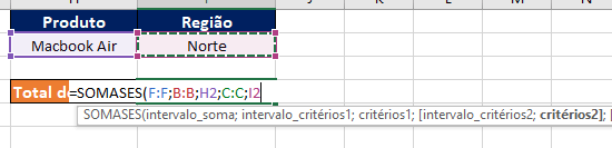 Como Usar A Fun O Somases No Excel Tutorial Excel De Respeito