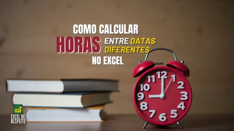 Calcular horas entre datas diferentes no Excel