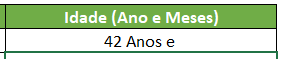 Repetir a primeira etapa resultado função DATADIF