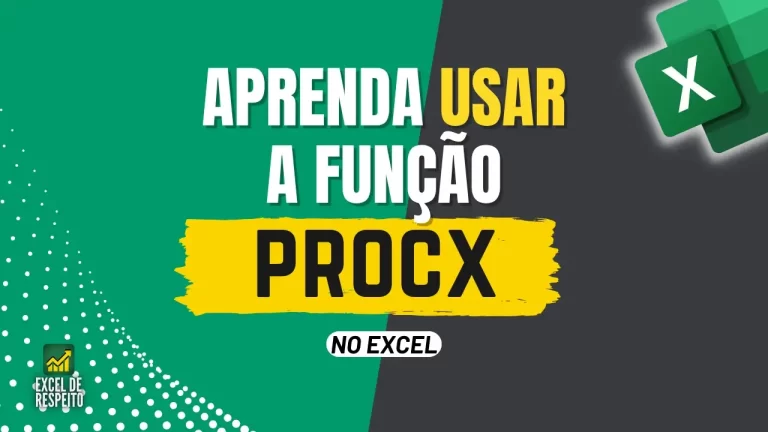 Como usar a função PROCX no Excel