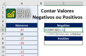 Contse negativo argumento intervalo