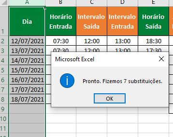 resultado localizar e substituir